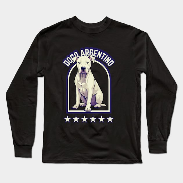 Dogo Argentino Long Sleeve T-Shirt by Indieteesandmerch